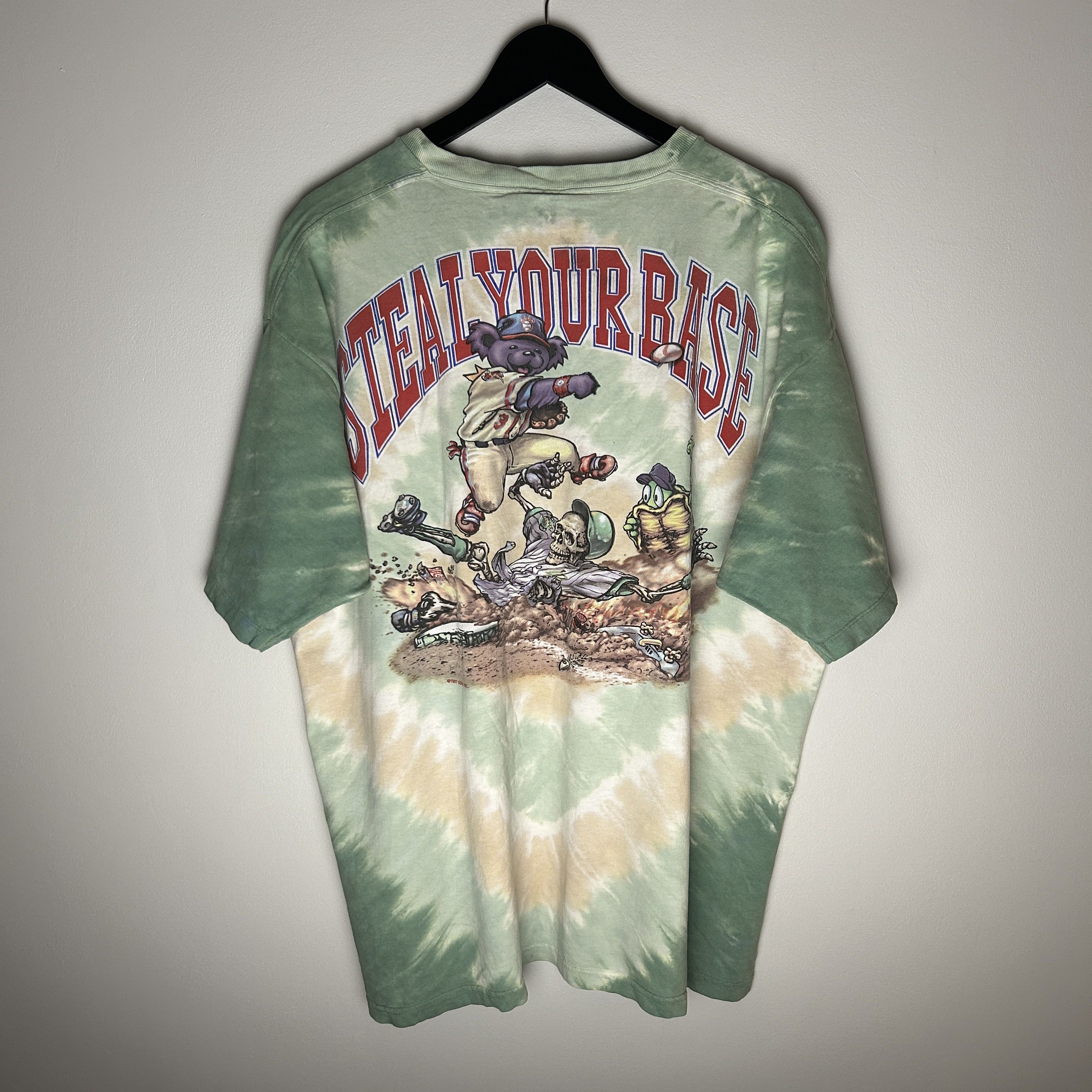 Band Tees Vintage Grateful Dead Steal Your Base 1997 Band T-shirt Size US XXL / EU 58 / 5 - 2 Thumbnail