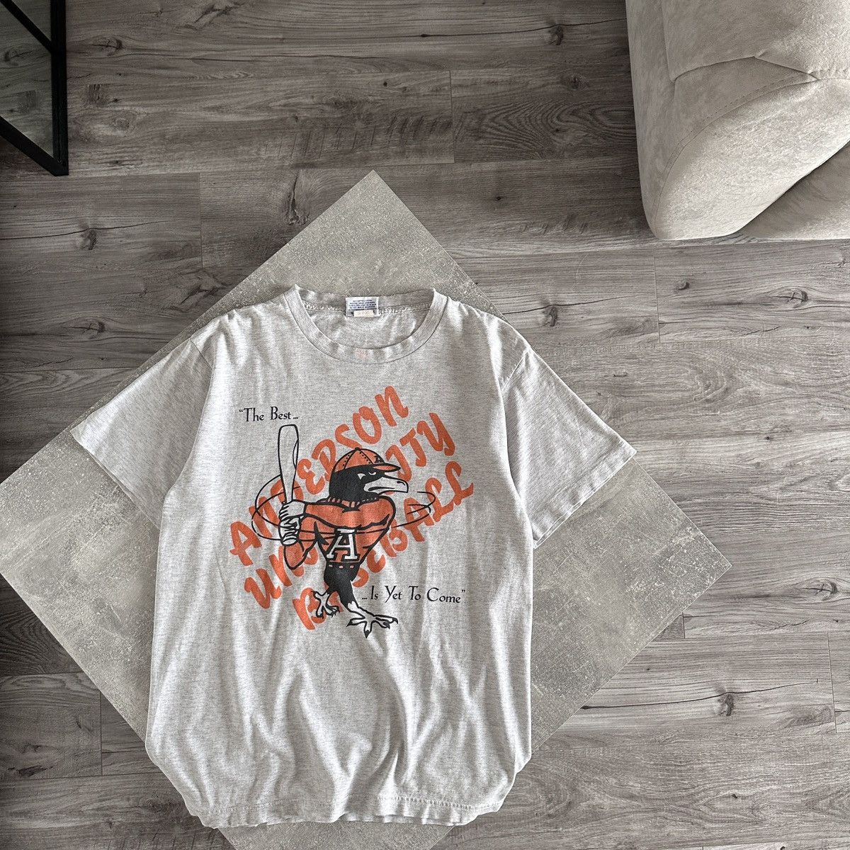 Reebok Vintage 90s Reebok Anderson university baseball mlb tee y2k Size US M / EU 48-50 / 2 - 2 Thumbnail