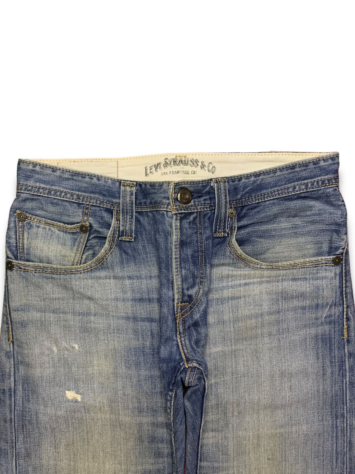 Vintage Levis 511 Button Fly Style Distressed Loose Jeans