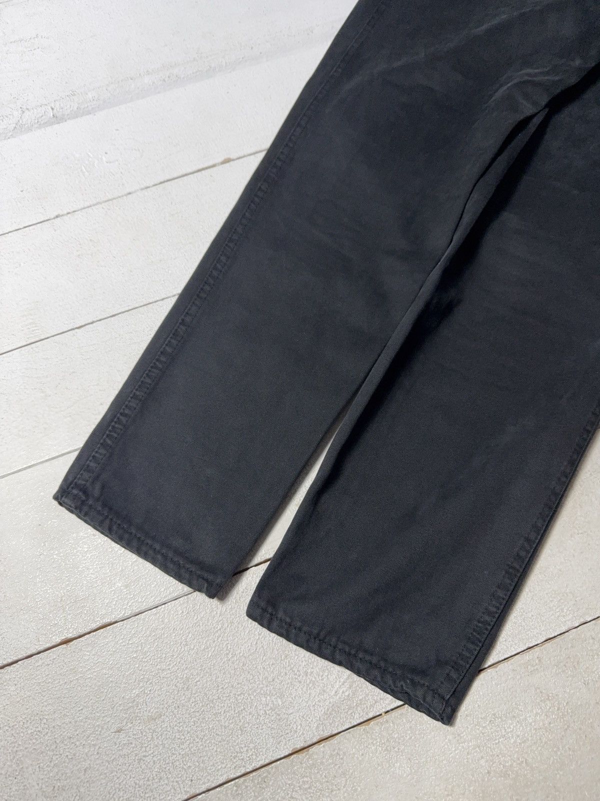 Giorgio Armani 90s Retro Armani Jeans Black Cotton Pants Made in Italy Size US 28 / EU 44 - 17 Thumbnail
