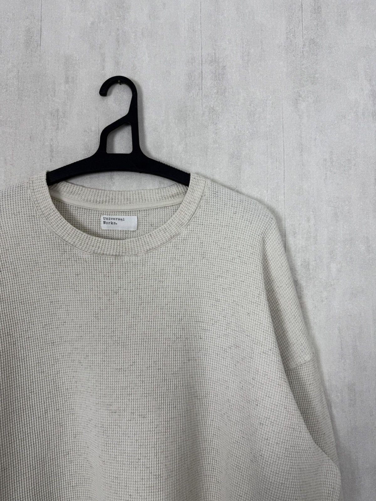 Universal Works Universal Works Men’s Waffle Knit Cotton Sweatshirt Size M Size US M / EU 48-50 / 2 - 2 Thumbnail