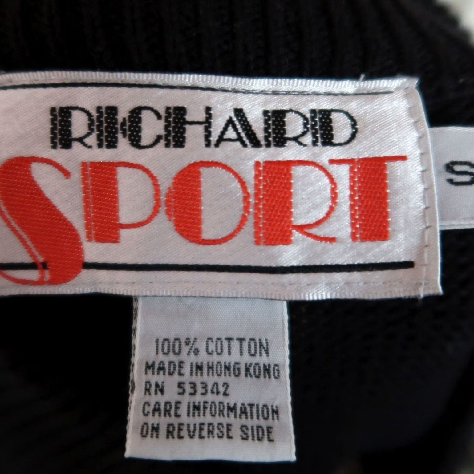 Vintage VINTAGE 90s Richard Sport Cotton Button Print Tunic Sweater Black White S Womens Long Sleeve Knit 100% Cotton Polka Dot 80s 90s Art Casual Size S / US 4 / IT 40 - 5 Thumbnail