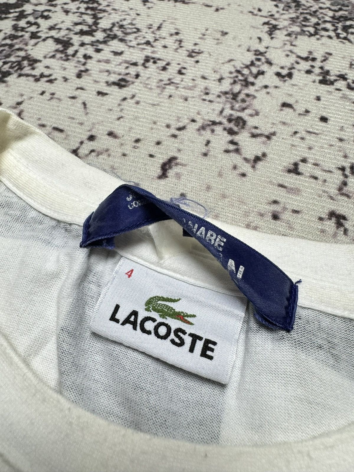 Lacoste Lacoste x Junya Watanabe tshirt white black S Size US S / EU 44-46 / 1 - 5 Thumbnail