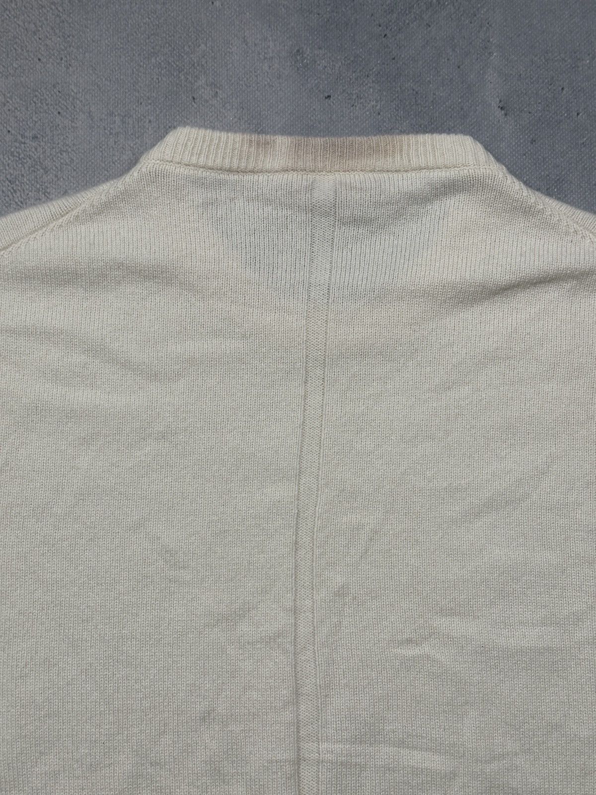 The Row The Row Ivory Cashmere Wool Minimalist Crewneck Lux Sweater Size US XL / EU 56 / 4 - 8 Thumbnail