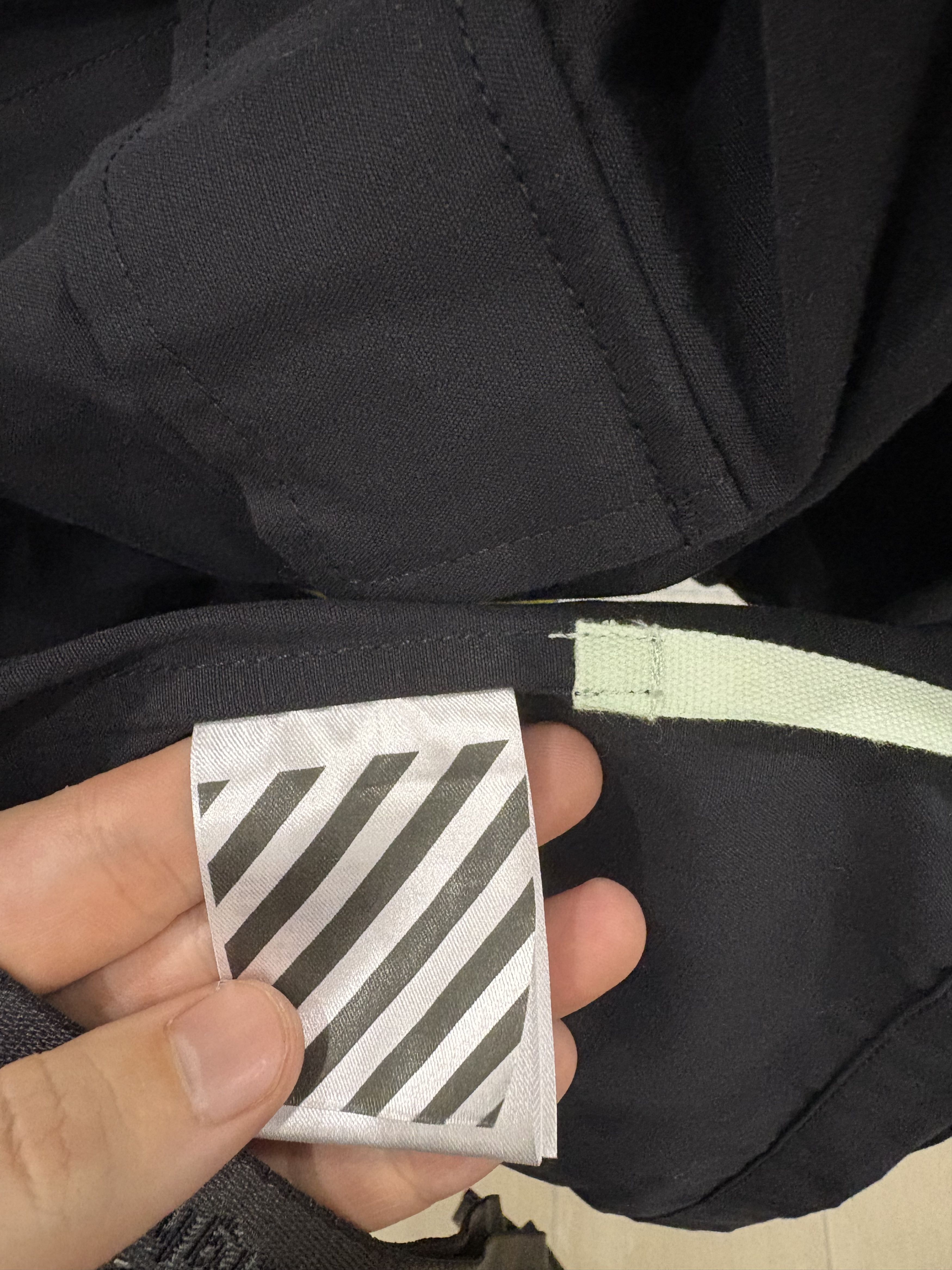 Off-White Off-White Firetape Printed Button Oversized Shirt Size US L / EU 52-54 / 3 - 8 Thumbnail
