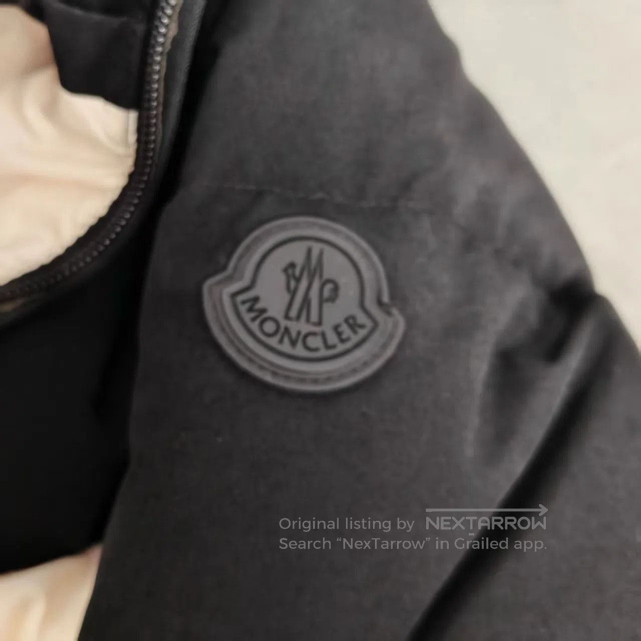 Moncler Moncler Black and White Patchwork Logo Down Jacket| Size US L / EU 52-54 / 3 - 5 Thumbnail