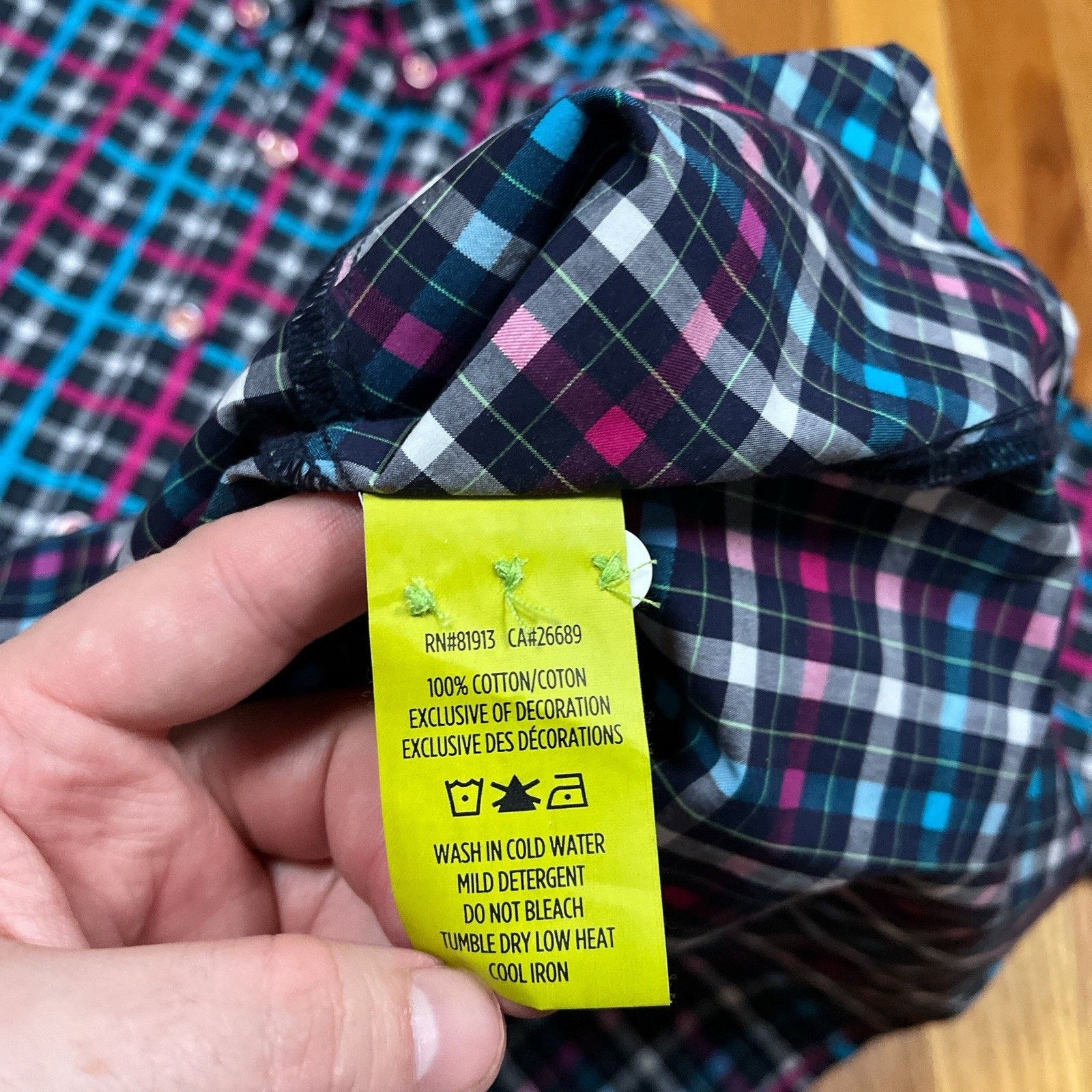 Robert Graham Robert Graham X Tailored Fit Flip Cuff Gingham Grid Plaid Size US XXL / EU 58 / 5 - 10 Thumbnail