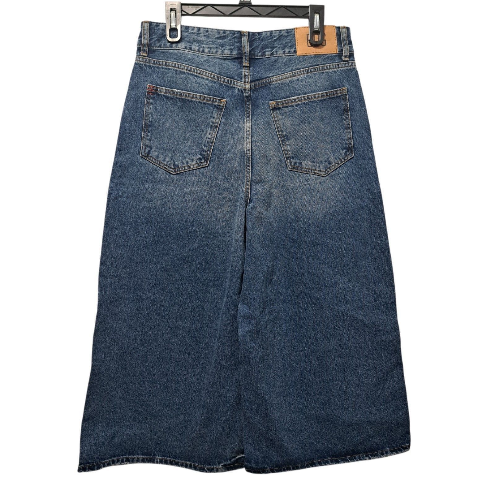 Bdg BDG Baggy Streetwear Wide Leg Cropped Jeans Size 31 Light Bl Size 31" - 2 Thumbnail