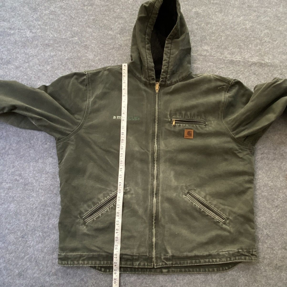 Carhartt Vintage Carhartt Faded Green Active Hooded Jacket Size US XL / EU 56 / 4 - 9 Thumbnail