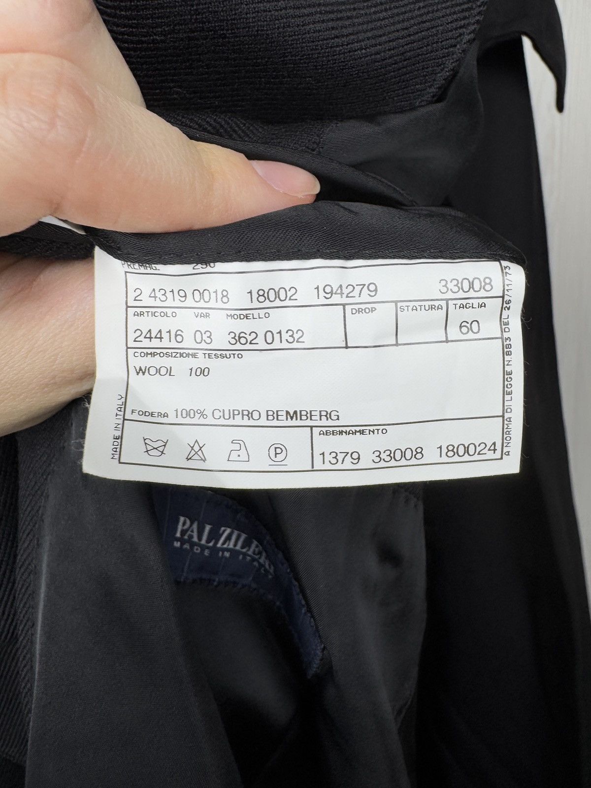 Pal Zileri Pal Zileri Italy Men’s black wool solid single-breasted coat Size US XXL / EU 58 / 5 - 12 Thumbnail