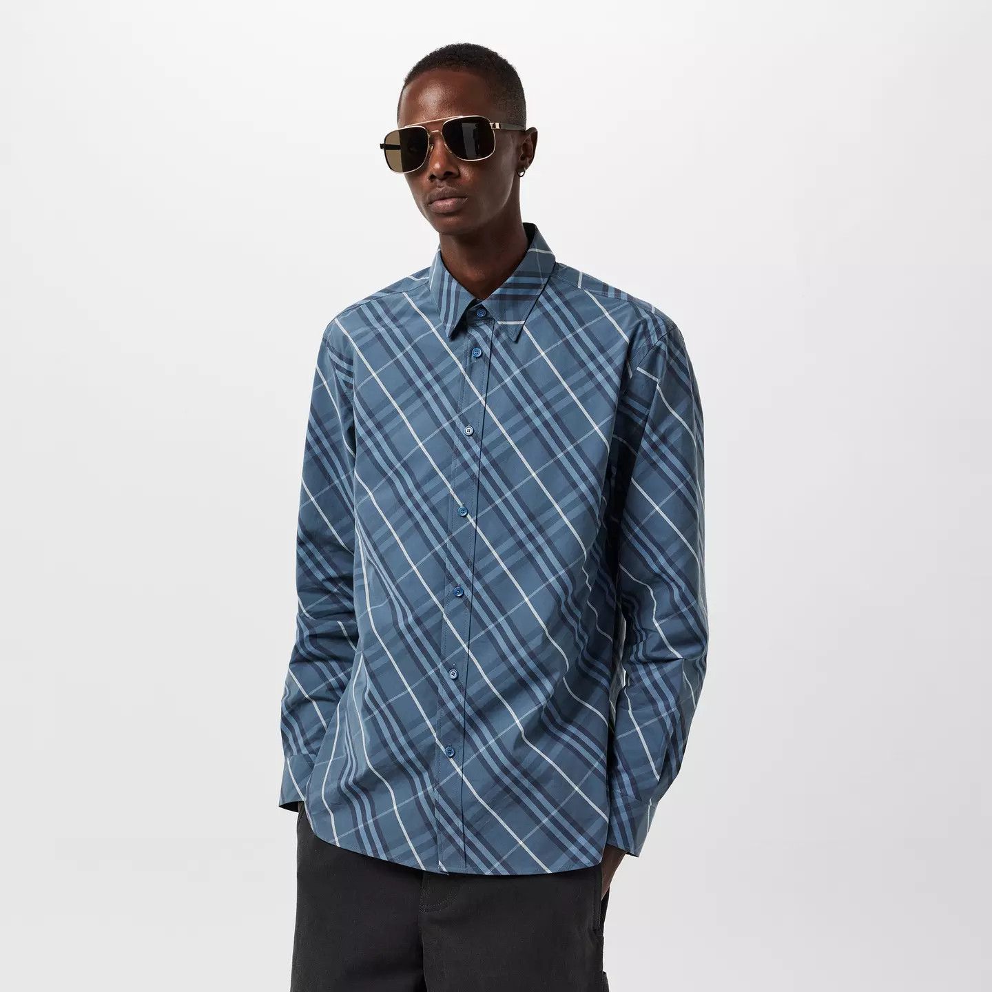 Burberry o1g2r1mq0426 Check Tailored Fit Shirt in Multicolor Size US L / EU 52-54 / 3 - 3 Thumbnail