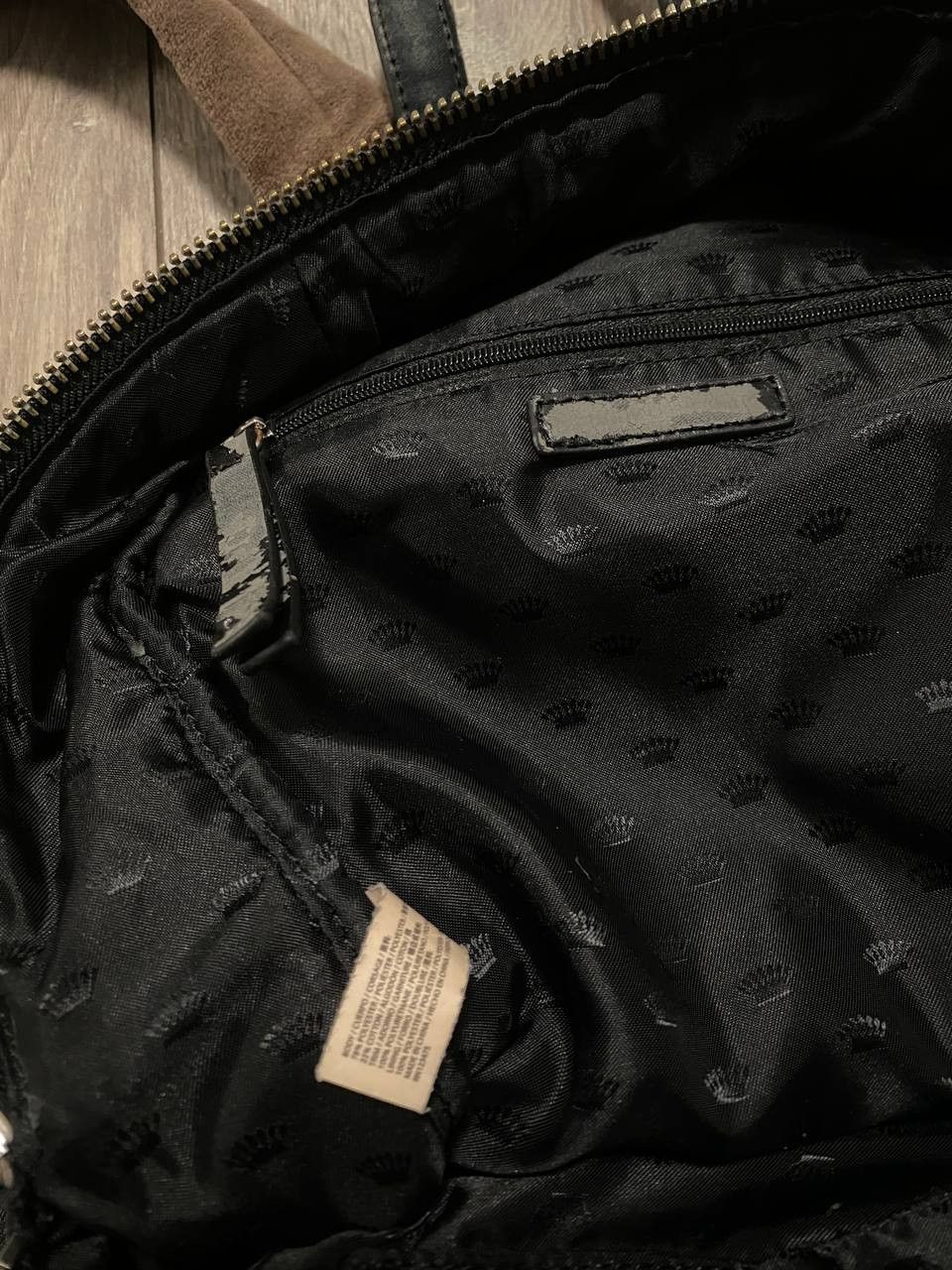 Juicy Couture Juicy Couture Brown Velour Mini Backpack Y2K Logo Bag Size ONE SIZE - 7 Thumbnail