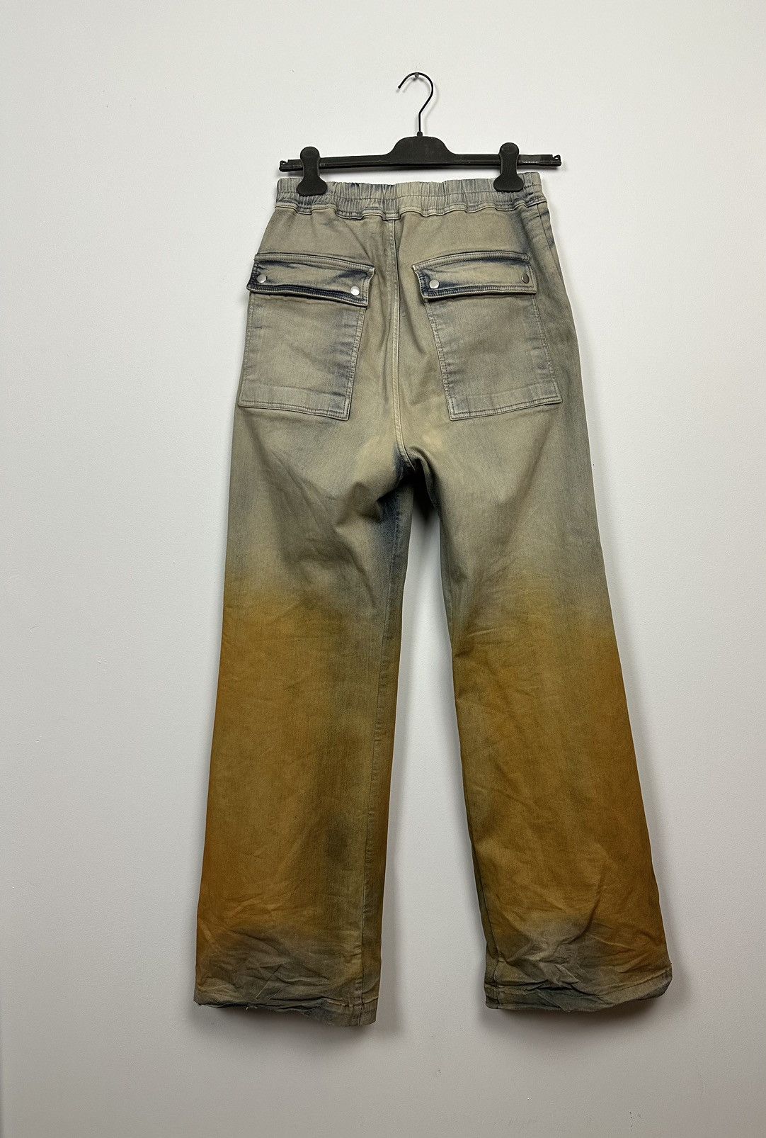 Rick Owens DRKSHDW Orange Degrade Denim Bela Trousers Size US 34 / EU 50 - 4 Thumbnail