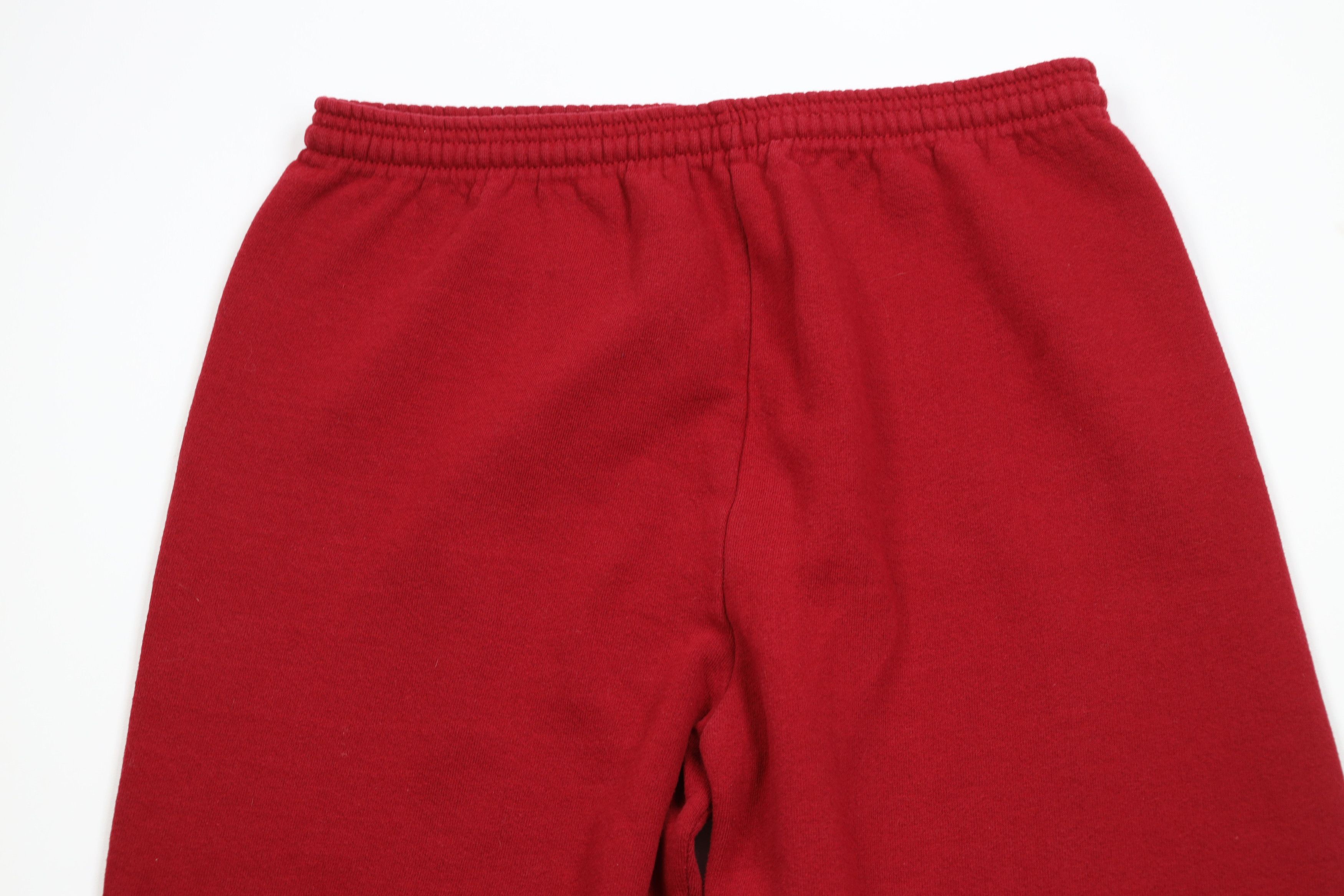 Vintage Vintage 90s Streetwear Sweatpants Joggers Pants Red USA Size US 38 / EU 54 - 2 Thumbnail
