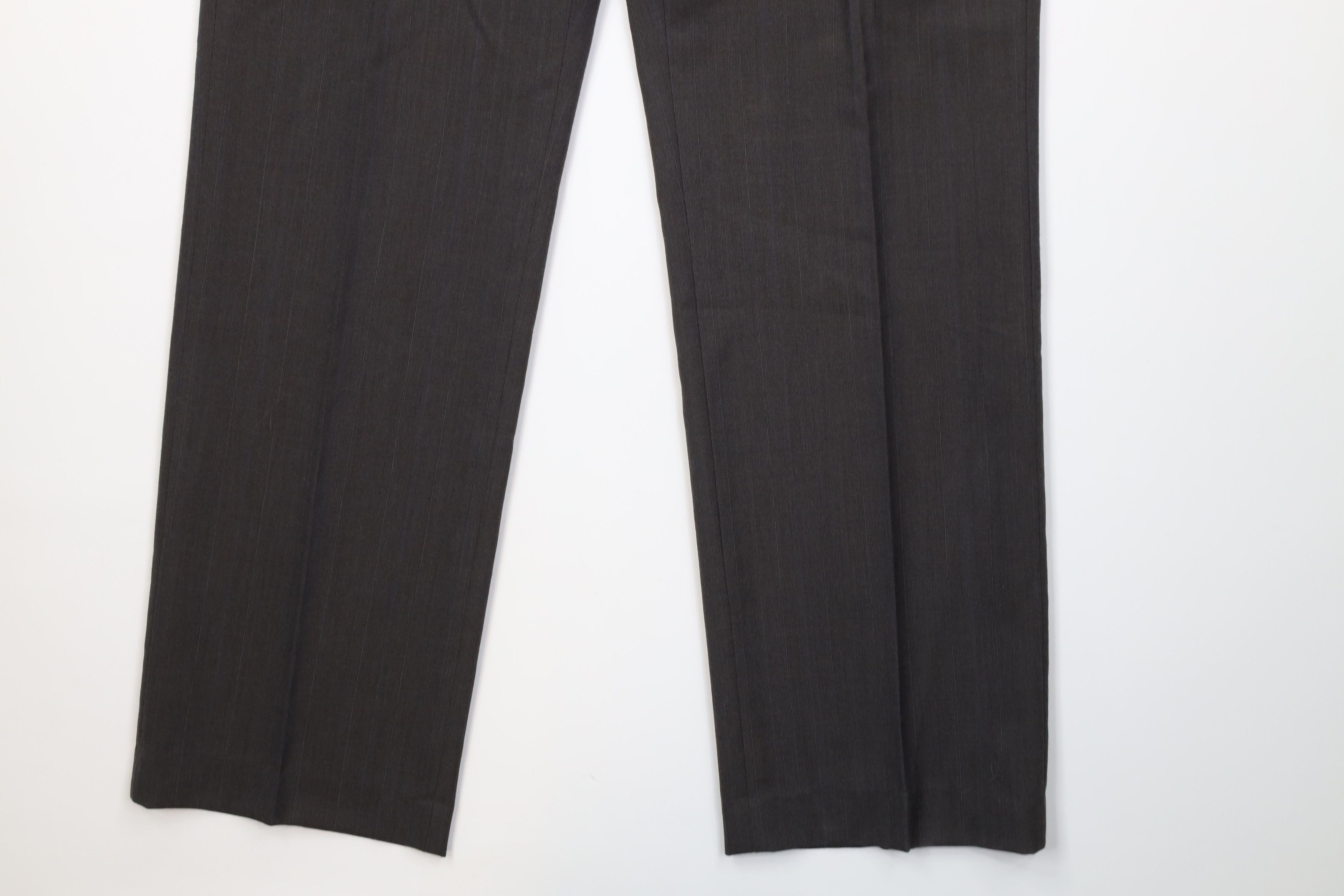 Vintage Vintage 90s Streetwear Knit Pinstriped Wide Leg Chino Pants Size US 32 / EU 48 - 5 Thumbnail