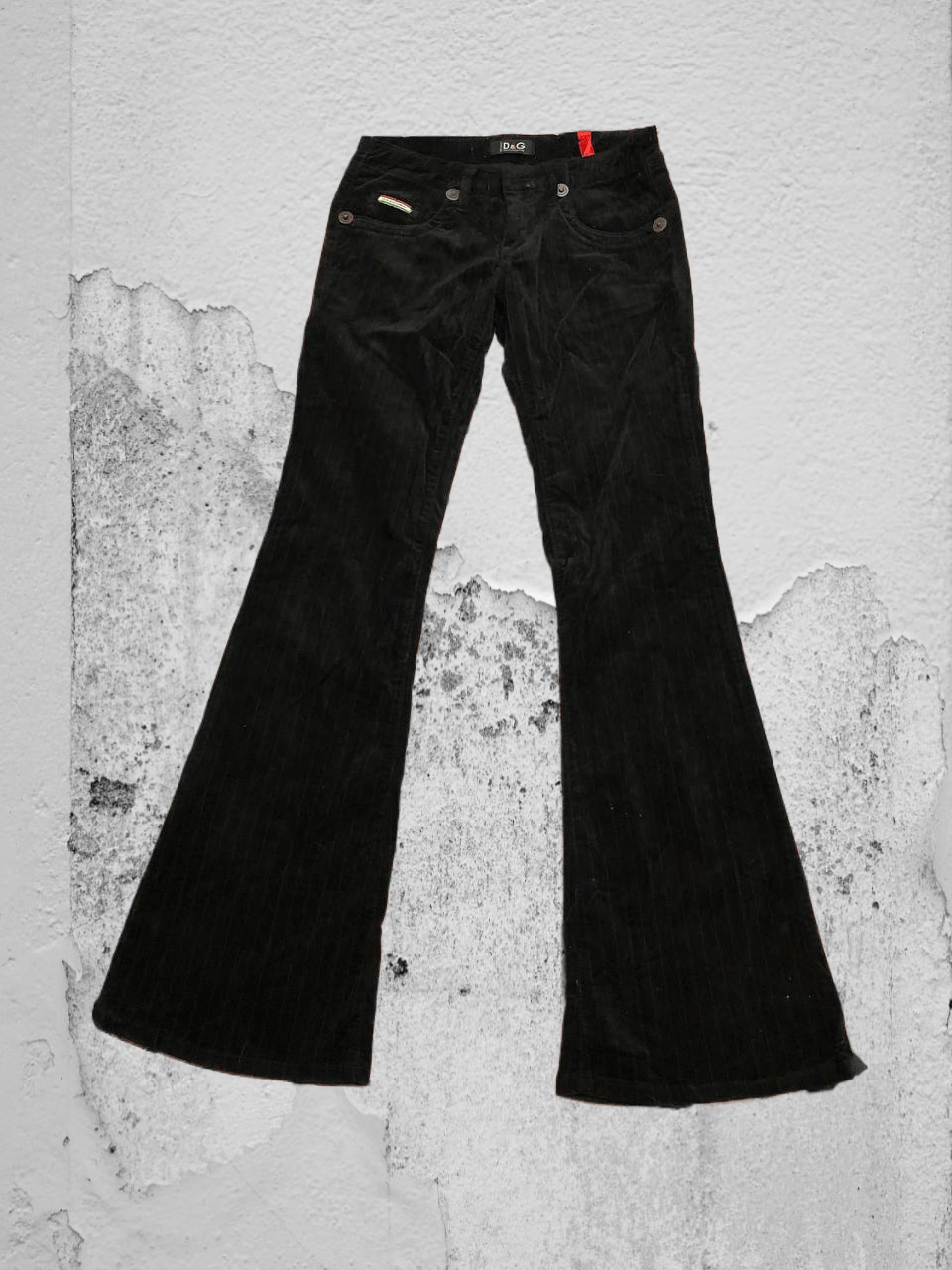 Dolce & Gabbana logo Denim pants Dolce&Gabbana flared jeans Y2K black Size 30" / US 8 / IT 44 - 1 Thumbnail