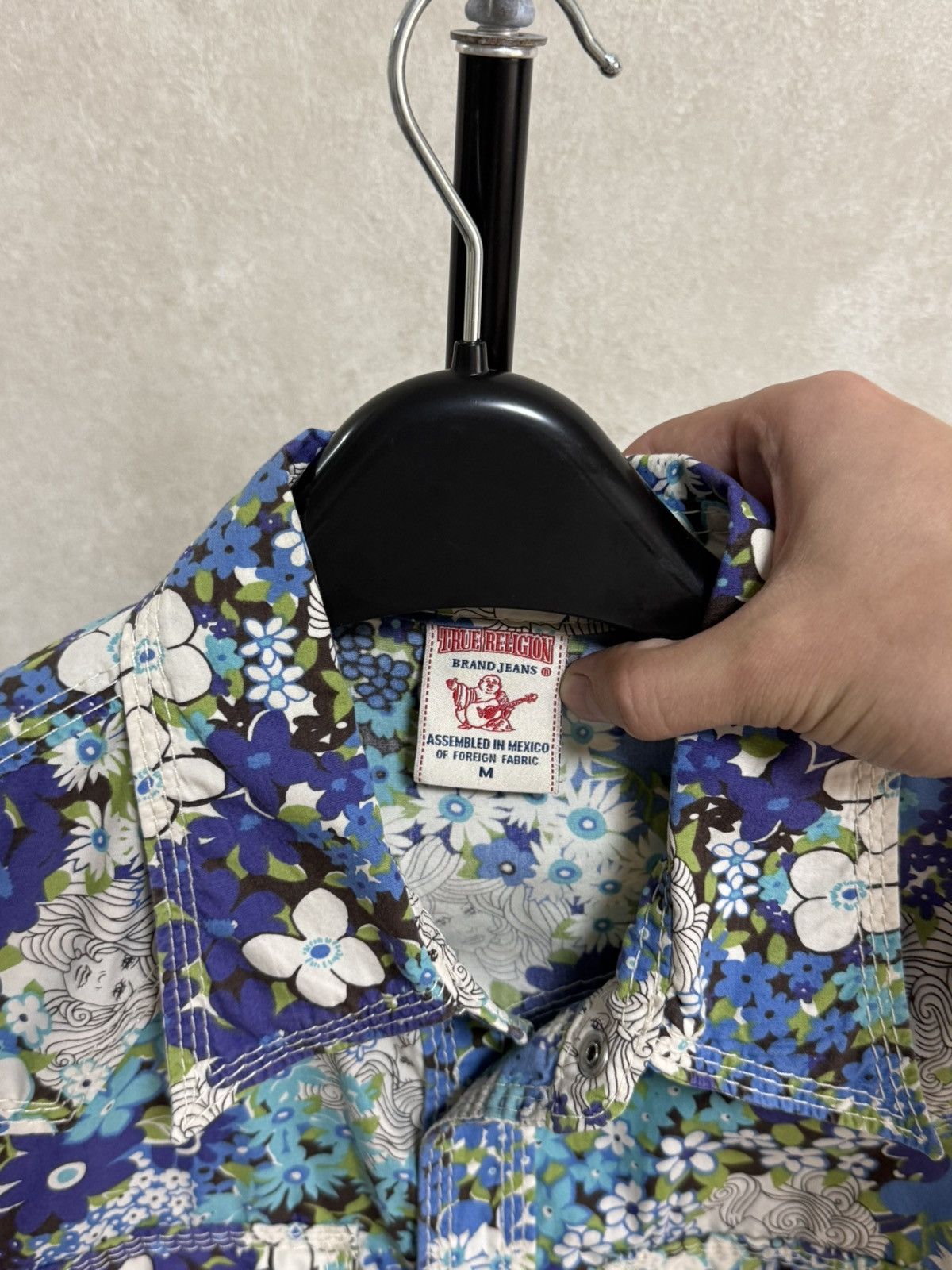 True Religion Vintage True Religion Floral Print Shirt Jacket Men’s Size M Size US M / EU 48-50 / 2 - 7 Thumbnail