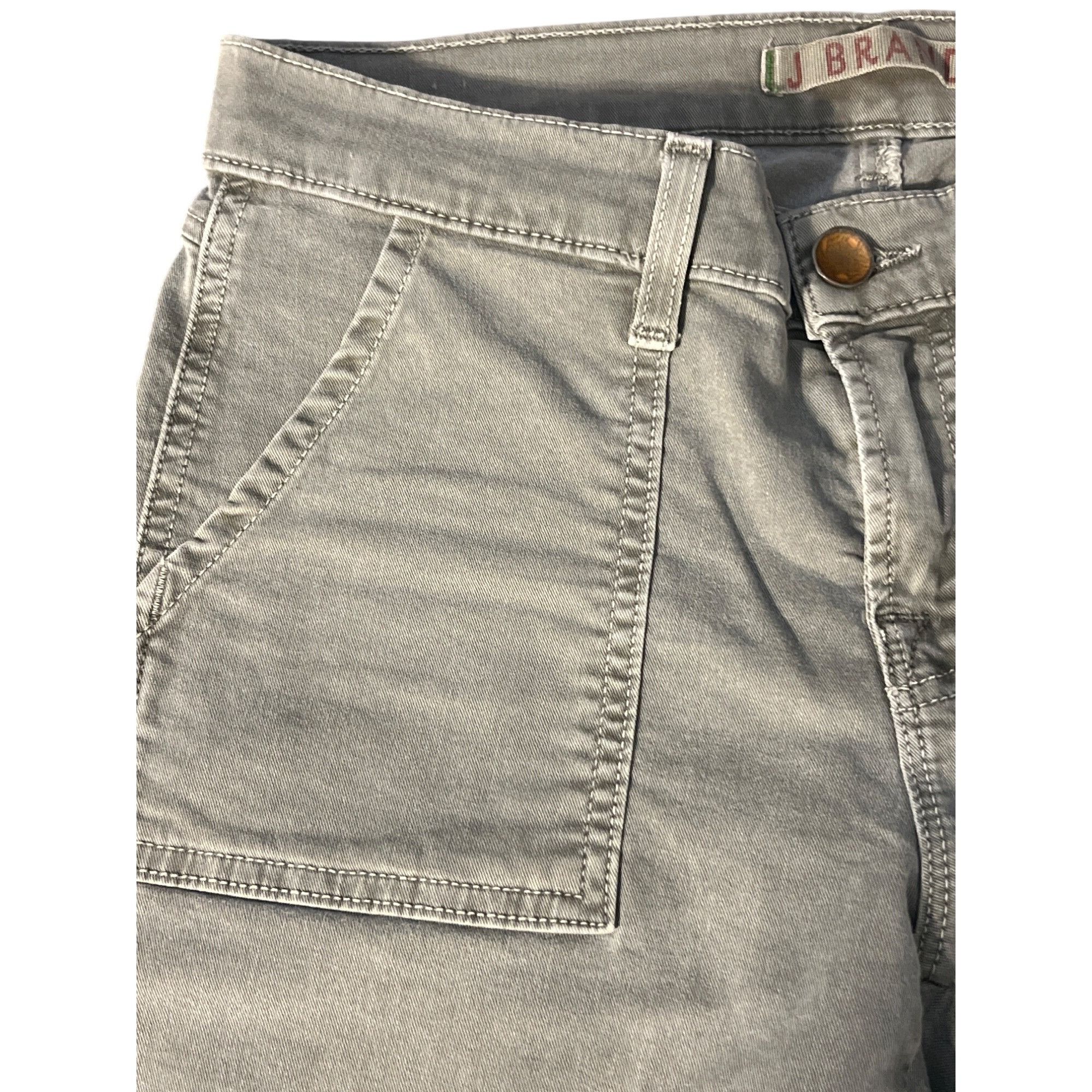 J Brand J Brand Vin Fawn Zip Ankle Jeans Army Green Zippers Size 26 Size 26" / US 2 / IT 38 - 2 Thumbnail