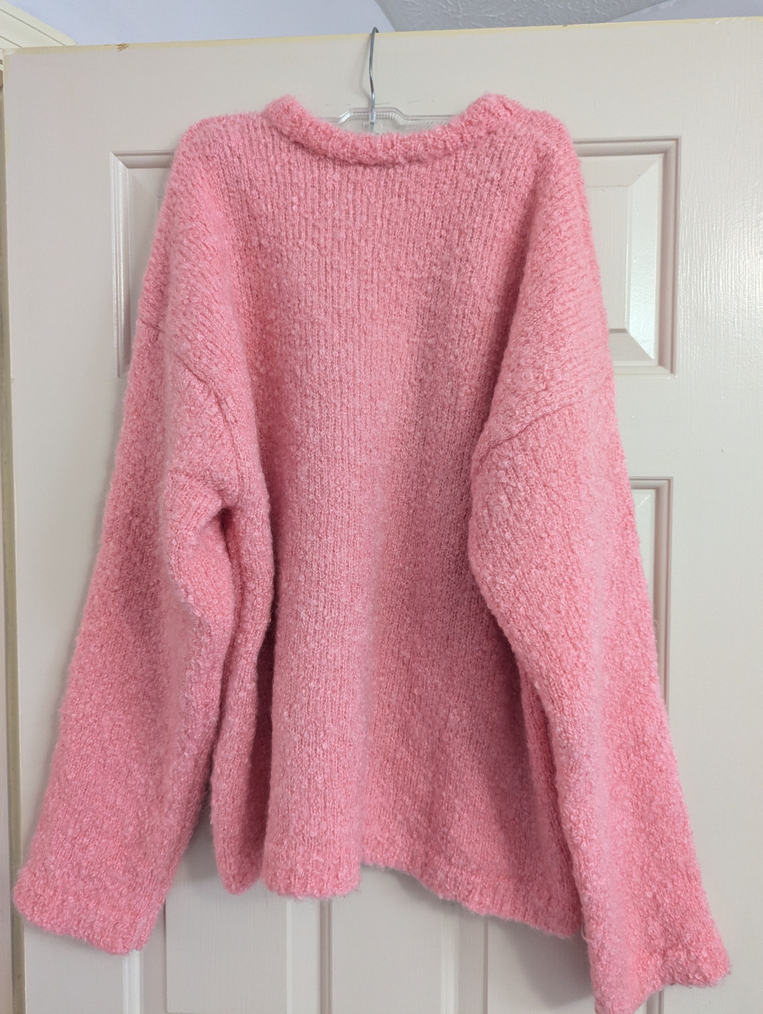 Wolf vs Goat Pink Boucle Crew Neck Sweater Size US M / EU 48-50 / 2 - 2 Thumbnail
