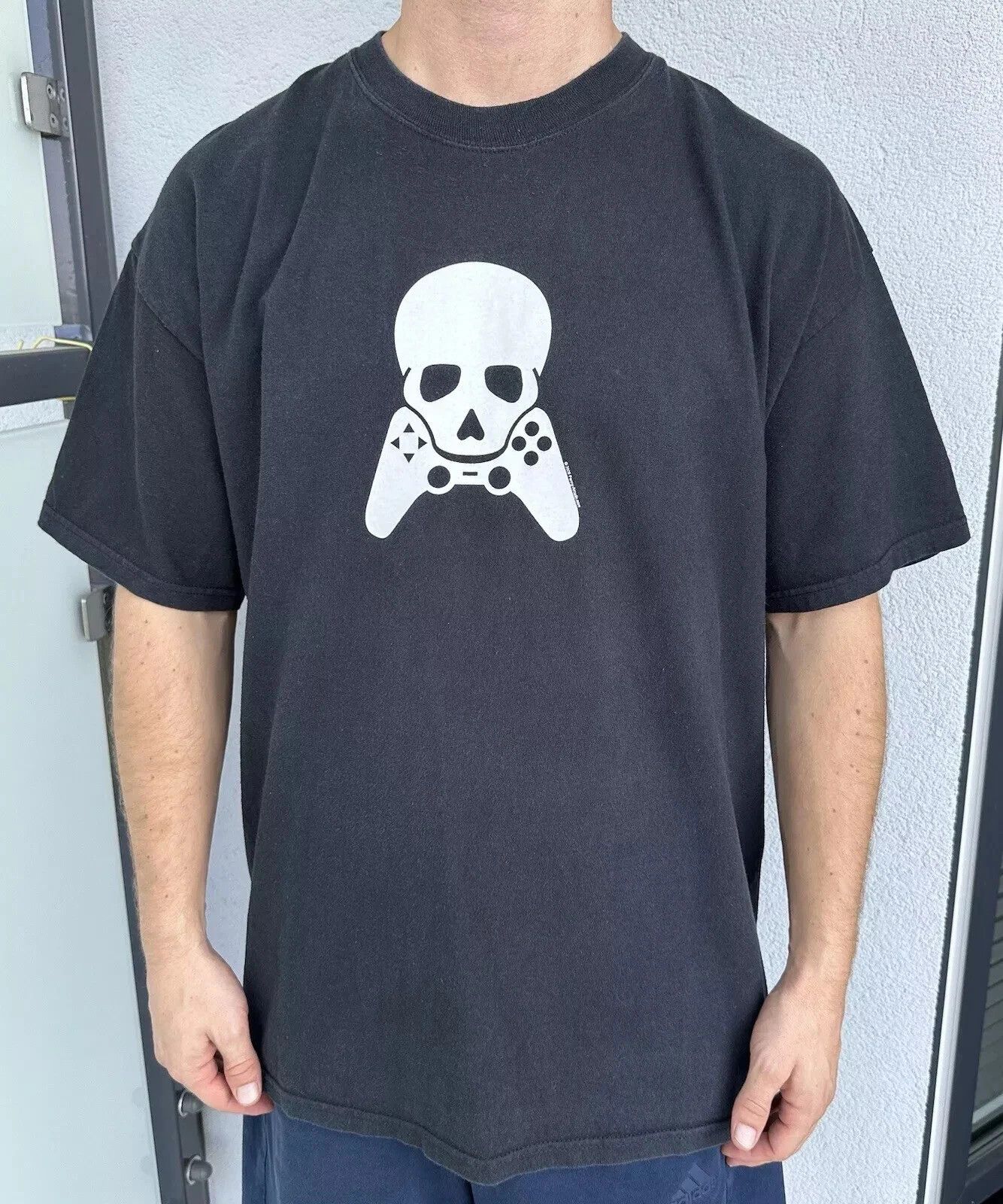Hanes VINTAGE 2000s PENNY ARCADE PAX FADED SHIRT SKULL GAME PROMO Size US XL / EU 56 / 4 - 1 Thumbnail