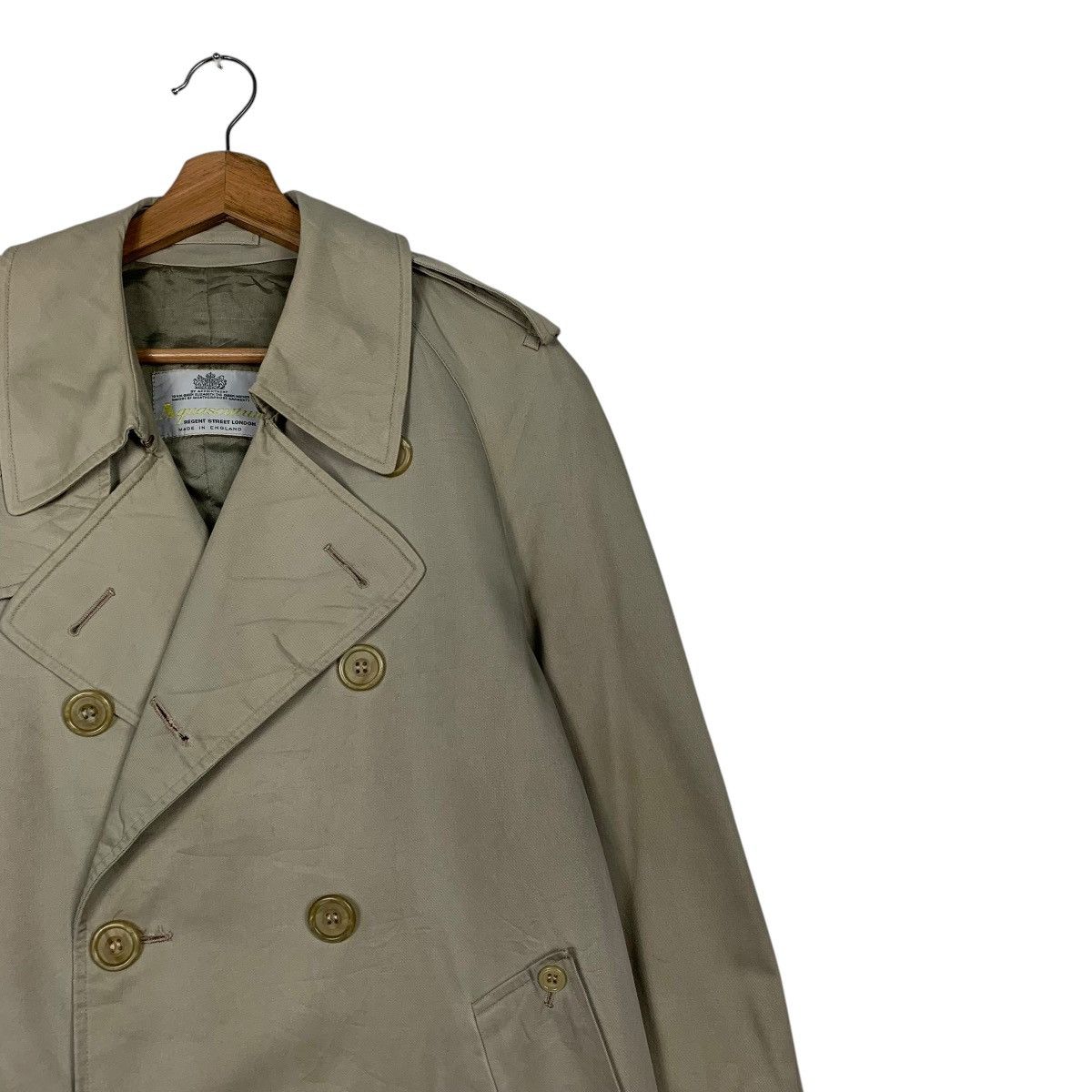 Aquascutum Vintage Aquascutum Double Breasted Trench Coat Size US M / EU 48-50 / 2 - 6 Thumbnail