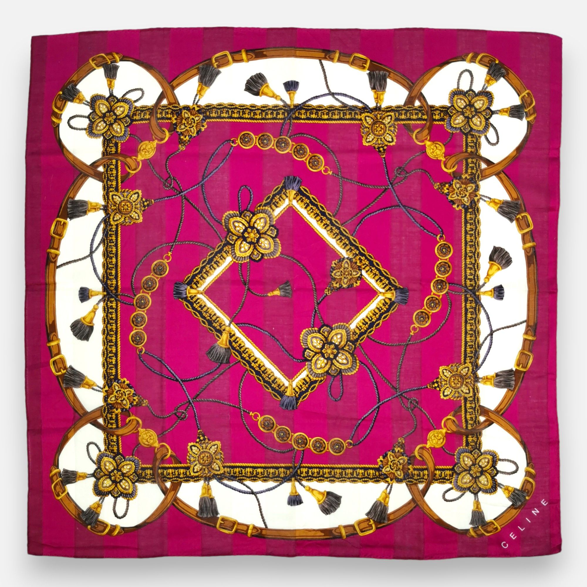 Celine × Vintage Vintage CELINE Handkerchief Neckerchief Bandana Size ONE SIZE - 2 Thumbnail