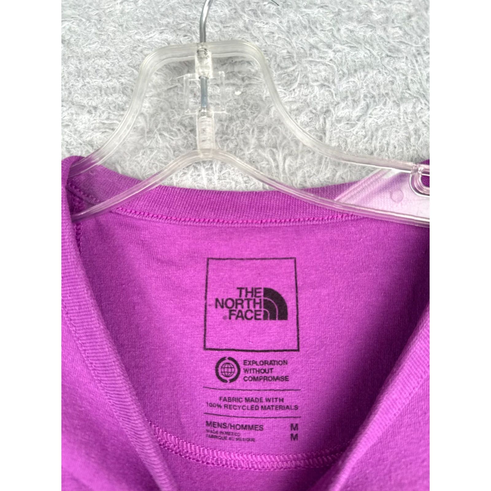 The North Face VINTAGE The North Face Shirt Men M Purple Short Sleeve Crew Neck Cotton Blend Jersey Logo All Seasons Size US M / EU 48-50 / 2 - 7 Thumbnail