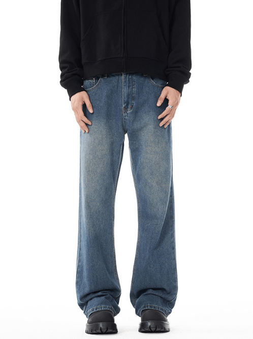 Japanese Brand × Jean American style trendy slim fit men's flared distressed jeans Size US 32 / EU 48 - 1 Thumbnail