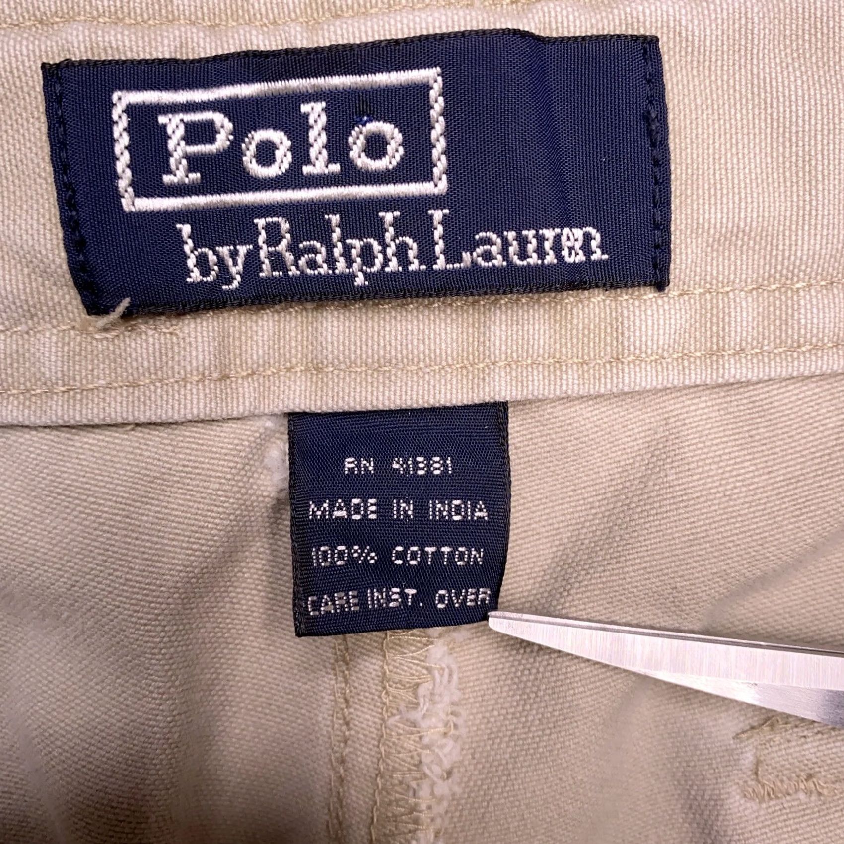 Polo Ralph Lauren Vintage POLO Ralph Lauren Pants Adult Medium Beige Mens Drawstring Size US M / EU 48-50 / 2 - 5 Thumbnail