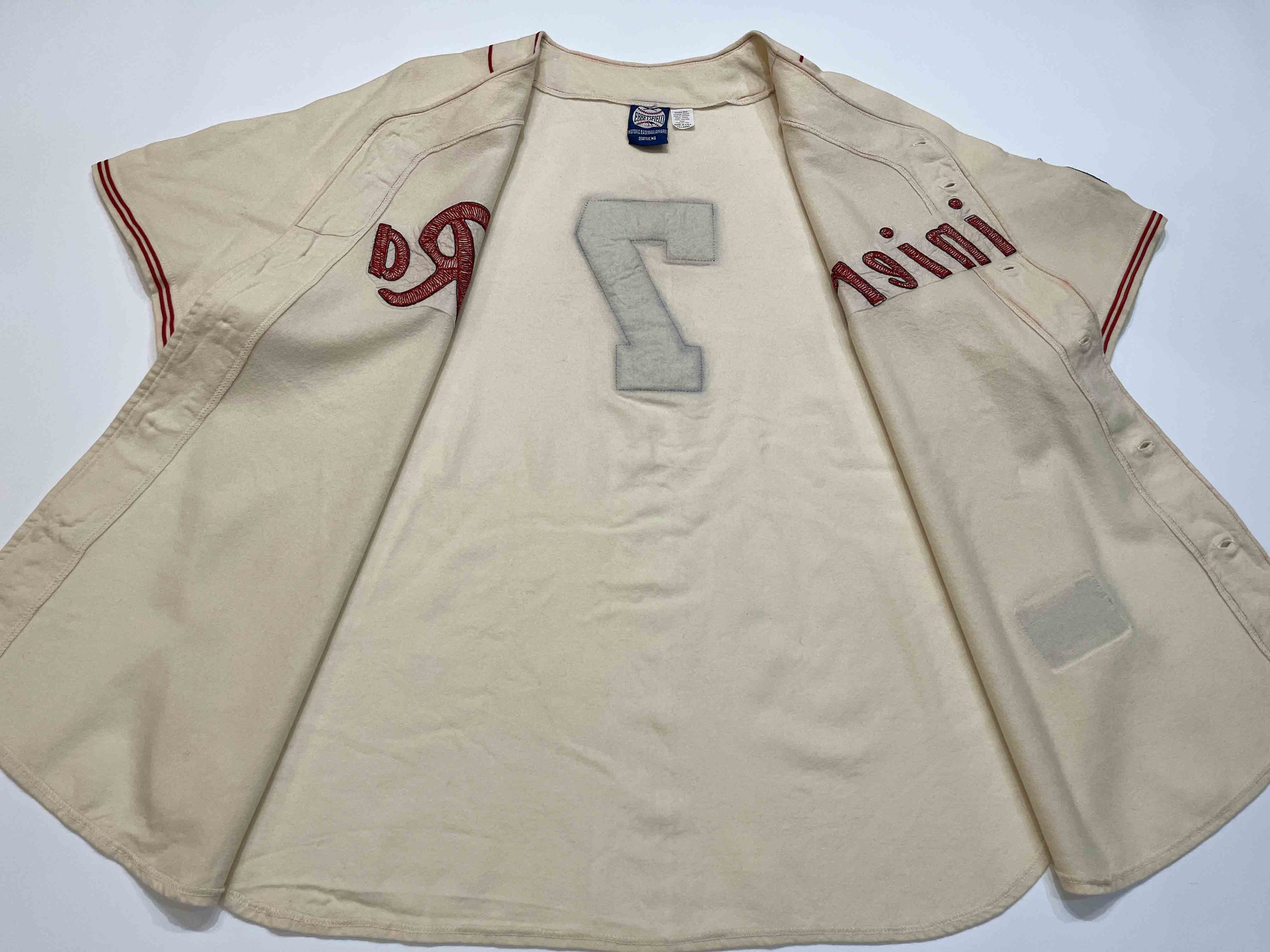 Ebbets Field Flannels Ebbets Field Flannels Seattle Rainiers #7 Baseball Jersey Size US XXL / EU 58 / 5 - 8 Thumbnail
