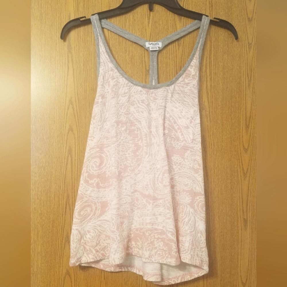 Splendid Splendid Women's Pink Paisley Tank Top Size Medium Size M / US 6-8 / IT 42-44 - 1 Thumbnail