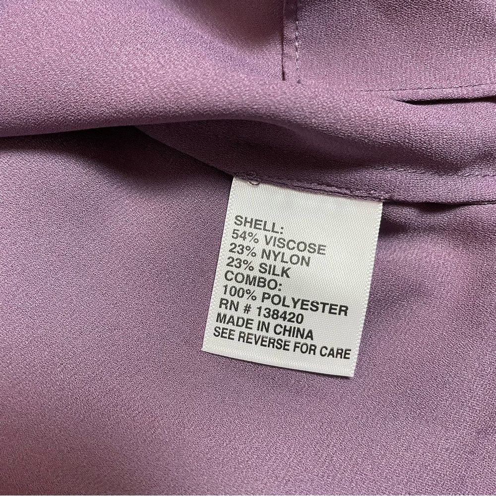 Other New E3 by Etcetera Seraphim Viscose Silk Blend Violet Layer Size XS / US 0-2 / IT 36-38 - 6 Thumbnail