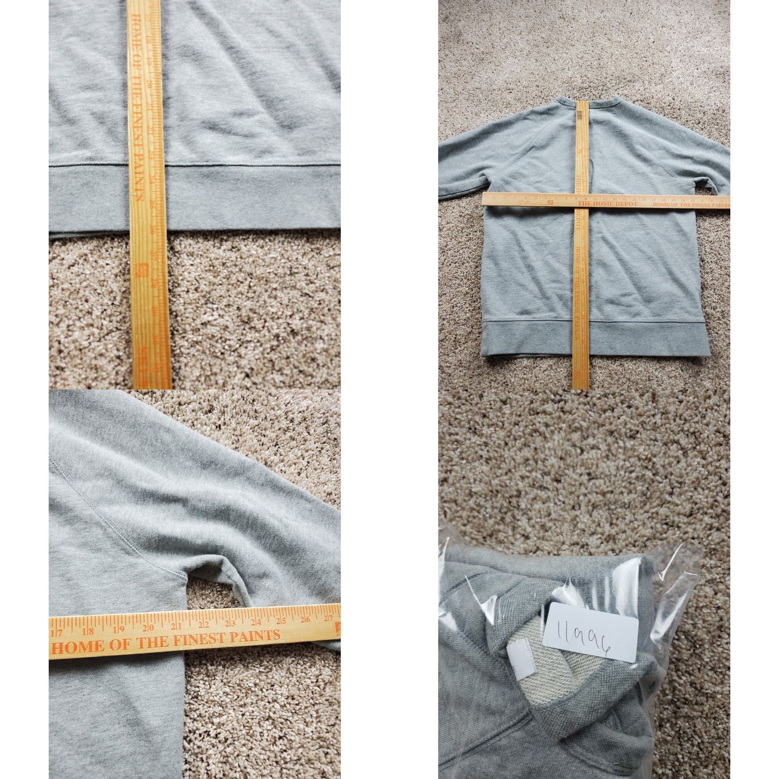 Everlane Everlane Sweatshirt Mens Large Gray 100% SF Crewneck Pullover Cotton Minimalist Knit Graphic Print Logo Casual Sleeves Long Sleeve Raglan Size US L / EU 52-54 / 3 - 8 Thumbnail