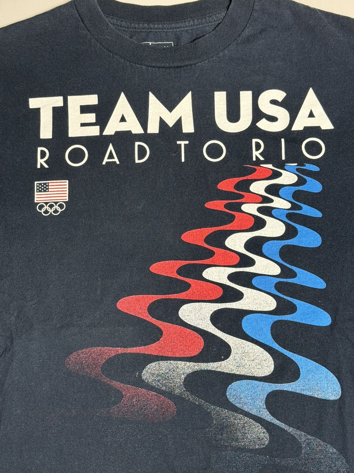 USA Olympics Y2K 2014 Team USA Road To Rio Tee “Navy” [M] PREOWNED Size US M / EU 48-50 / 2 - 3 Thumbnail