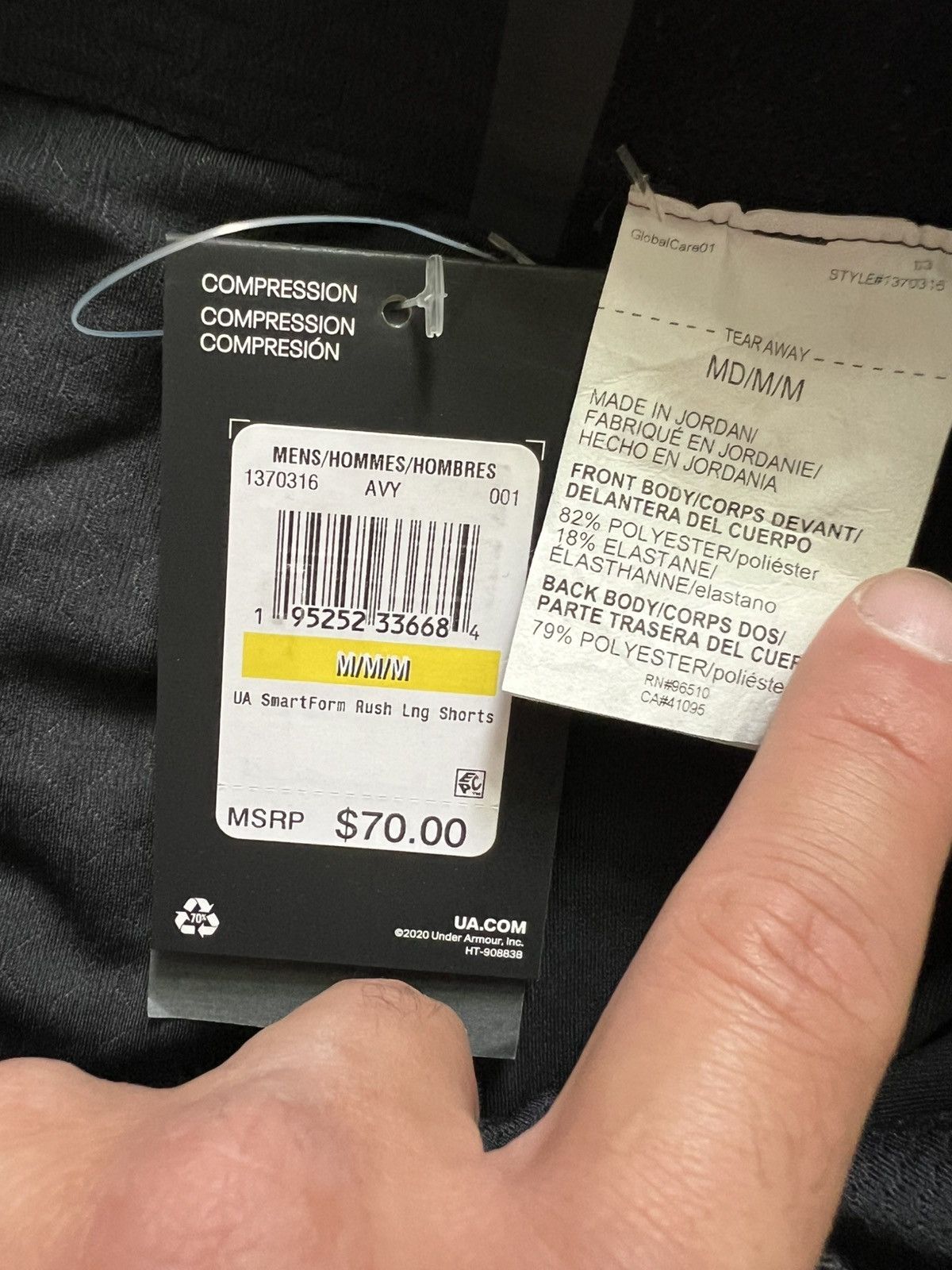 Under Armour Under Armour UA SmartForm Long Shorts RUSH Compression Size US 30 / EU 46 - 5 Thumbnail