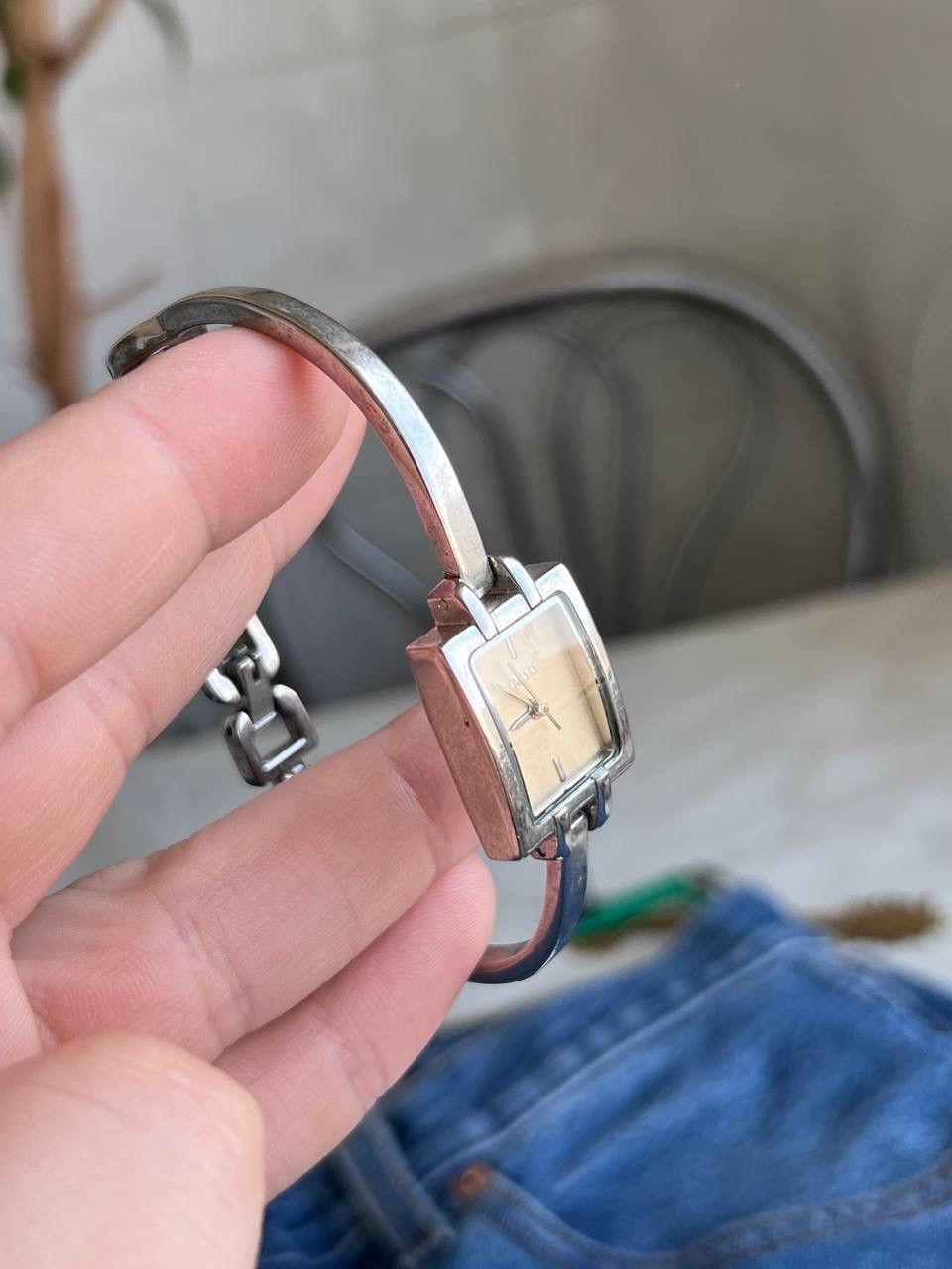 Japanese Brand Elegant Squre Silver Miyota Movement Watch - Japanese Brand Size ONE SIZE - 3 Thumbnail