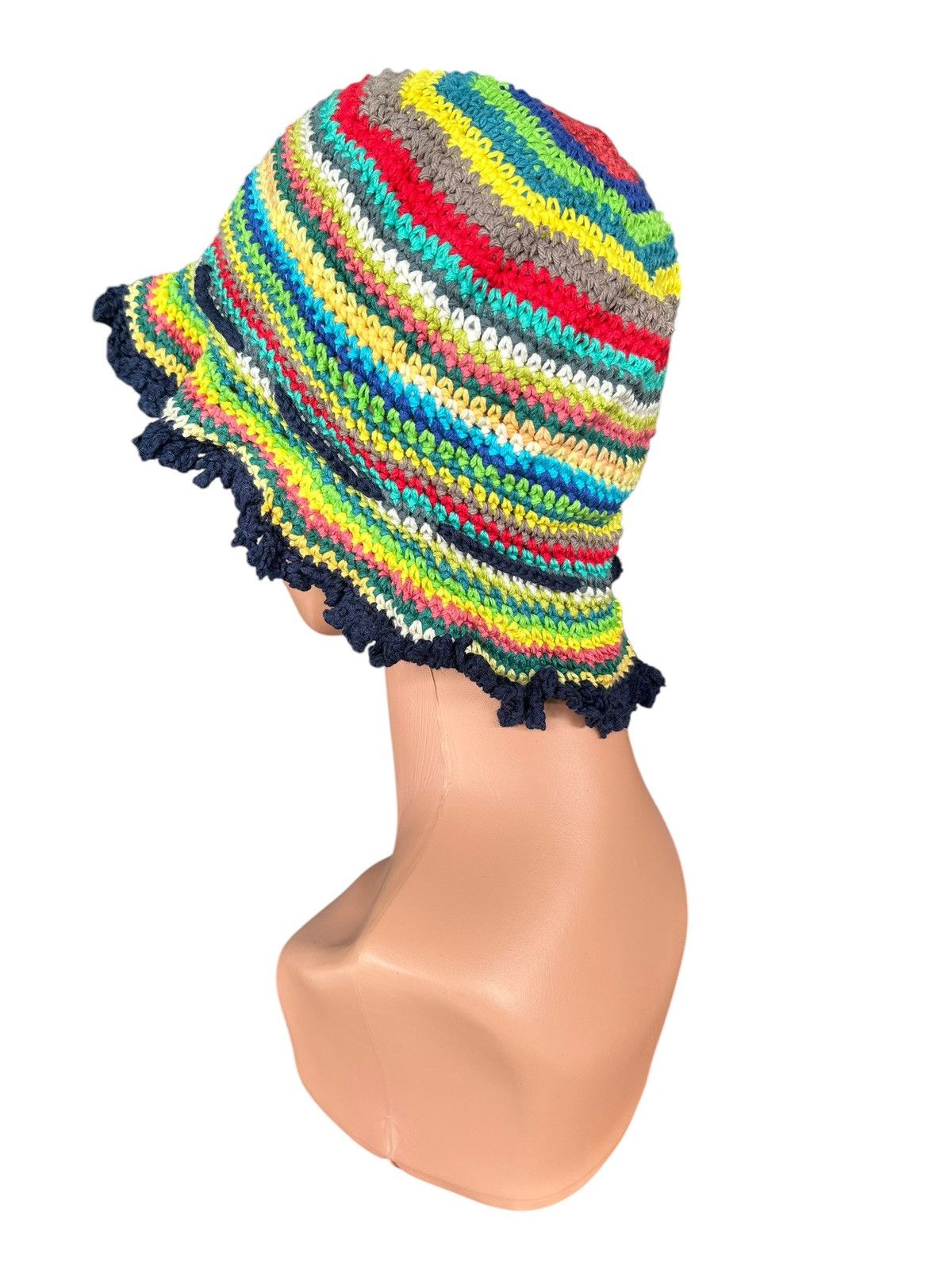 Japanese Brand × Kapital × Vintage Crochet Knitted Handmade Bucket Hats Size ONE SIZE - 2 Thumbnail