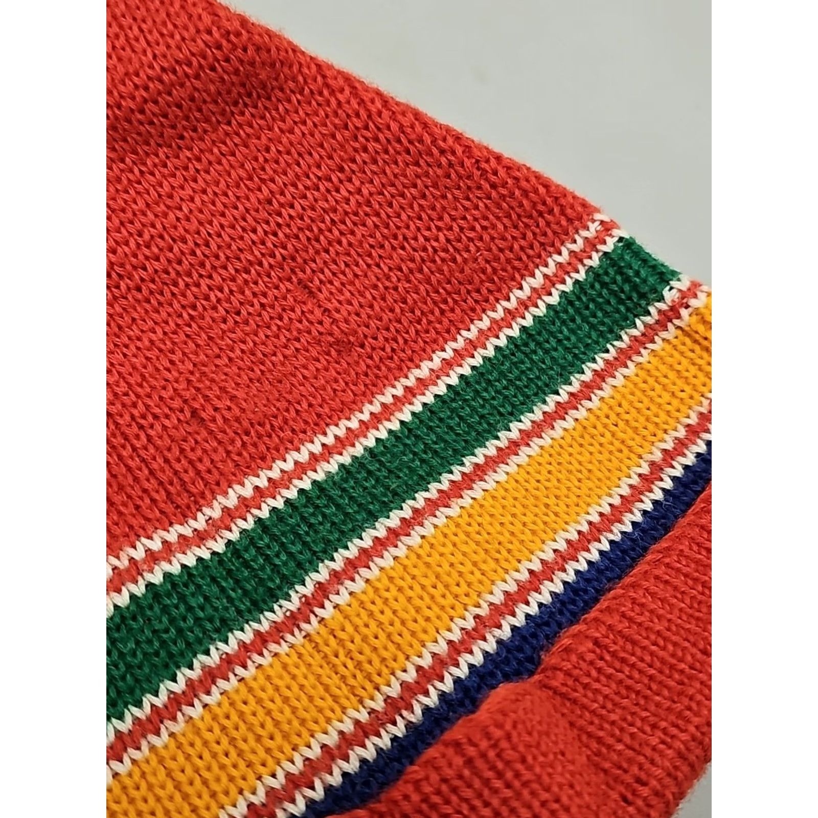 Vintage VINTAGE Wigwam Beanie Hat 100% Wool Geometric Multi Knit Unisex Adults One Size Ski Snowboarding Mens Womens Size ONE SIZE - 4 Thumbnail