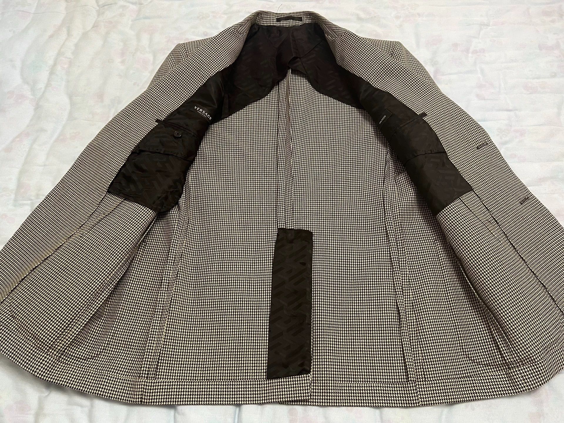 Versace Versace Runway Regular 1 Vent 100% Wool Plaid 52 Blazer Size 52R - 3 Thumbnail