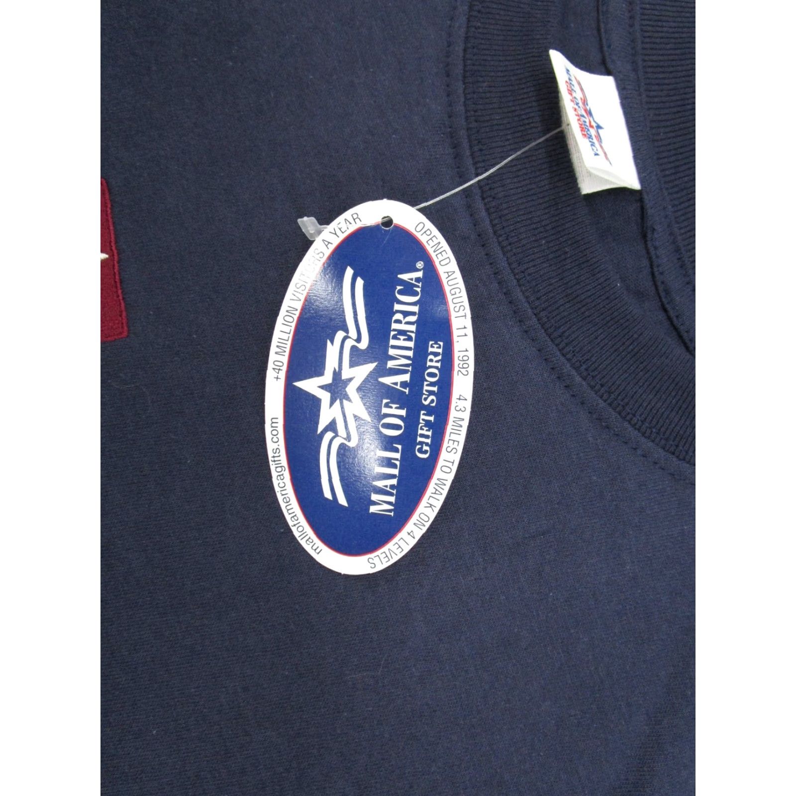 Vintage VINTAGE Mall of America T-Shirt Mens 2XL Blue Embroidered Cotton Crew Neck Short Sleeve Size US XXL / EU 58 / 5 - 3 Thumbnail