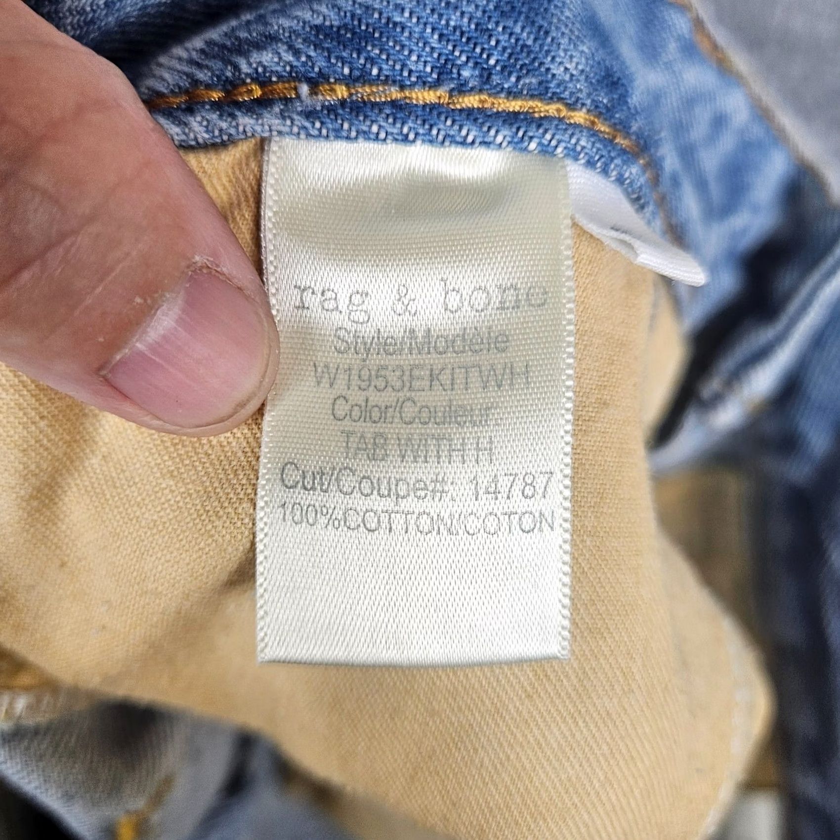Rag & Bone rag & bone Maya 100% Cotton Blue High Rise Distressed Short Size 27 Size 27" / US 4 / IT 40 - 5 Thumbnail