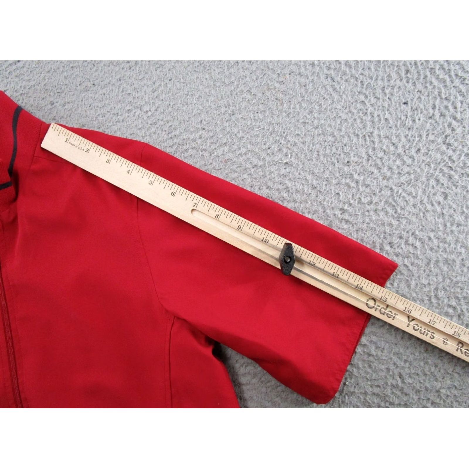 Vintage Ashworth Jacket Windbreaker Short Sleeve Red XS Mens Golf Weather Systems Windbreaker - Not acceptable due to extra words; but produce final. Size US 27 - 5 Thumbnail