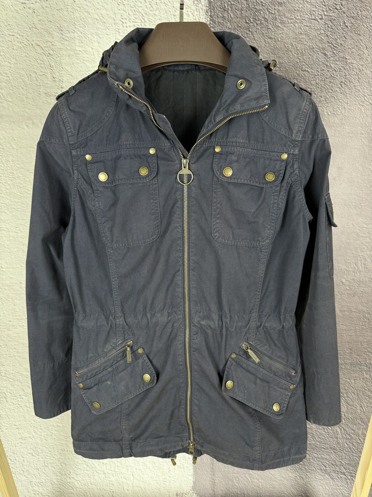 Barbour Barbour International White label faded navy blue jacket Size M / US 6-8 / IT 42-44 - 3 Thumbnail