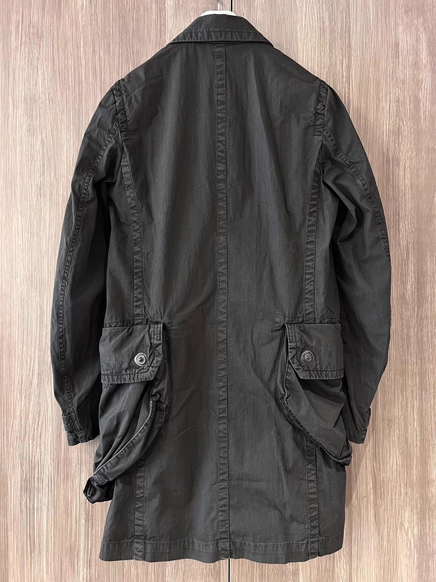 Julius Julius 7 Gas Mask Pocket Lapel Long Coat, Military Style Size US M / EU 48-50 / 2 - 2 Thumbnail