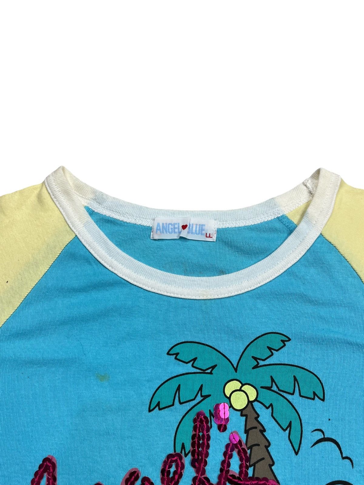 Hysteric Glamour 2000s Angel Blue - Sequined Baby Tee Size M / US 6-8 / IT 42-44 - 3 Thumbnail