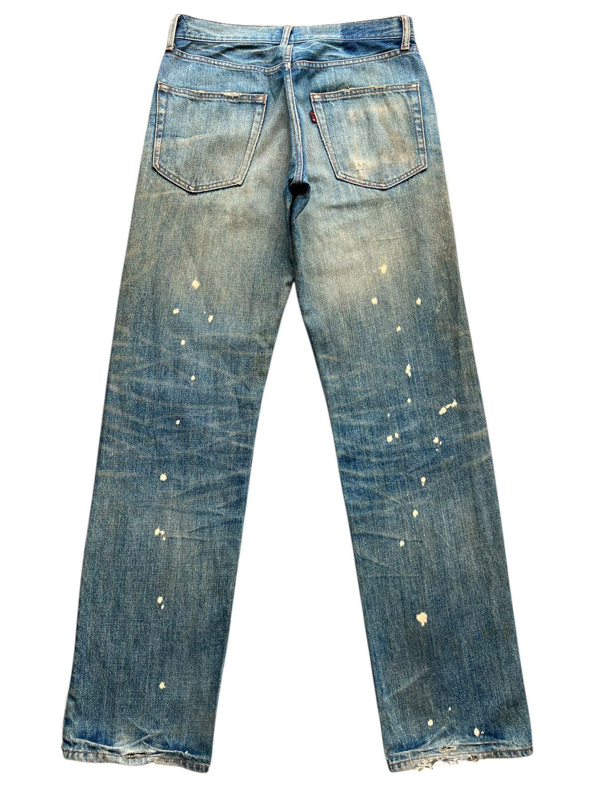 Mossimo Massimo Distressed Mudwash Distressed Denim Jeans 31x34 Size US 31 - 3 Thumbnail