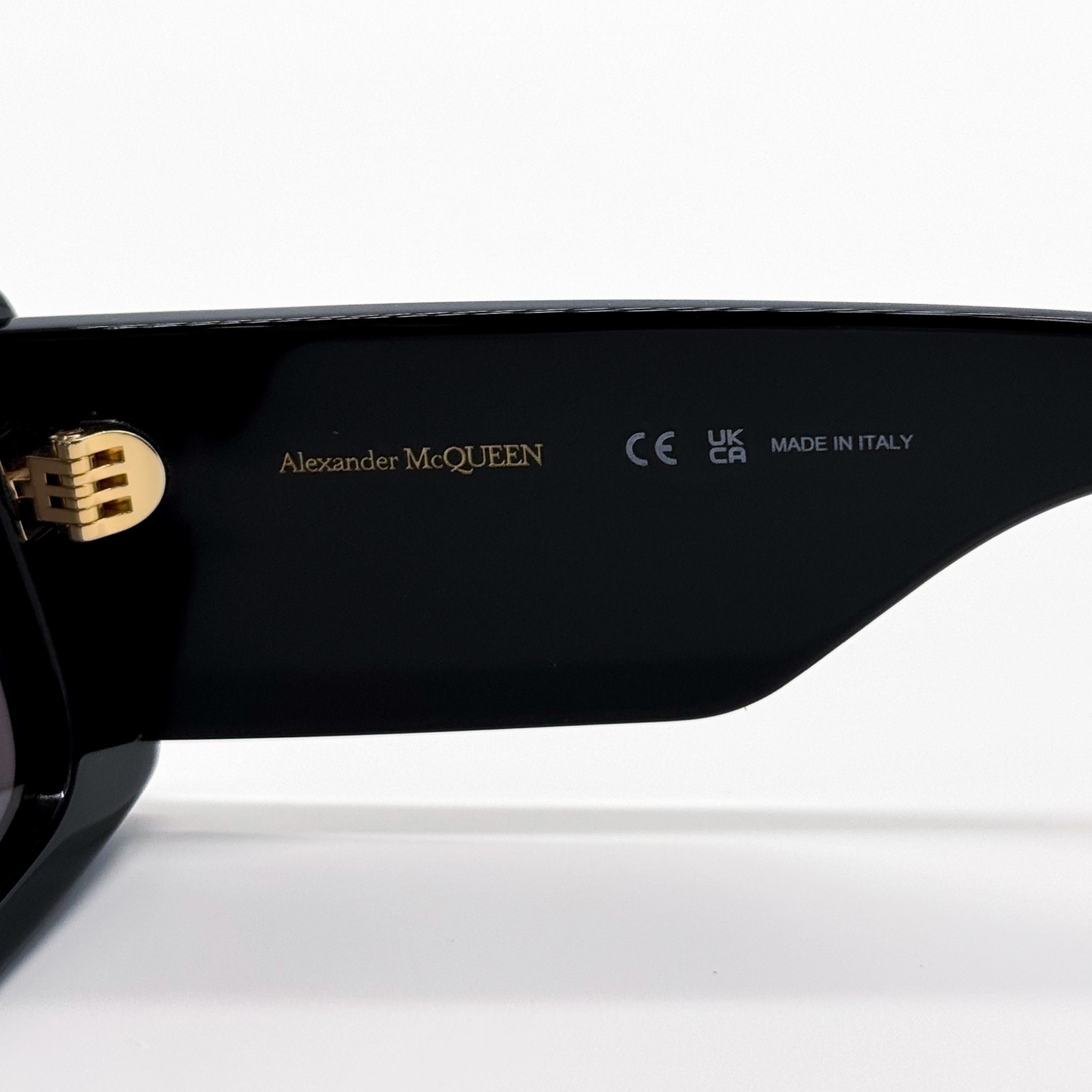 Alexander McQueen NEW ALEXANDER MCQUEEN SUNGLASSES WOMEN SQUARE AM0433S 001 Size ONE SIZE - 8 Thumbnail
