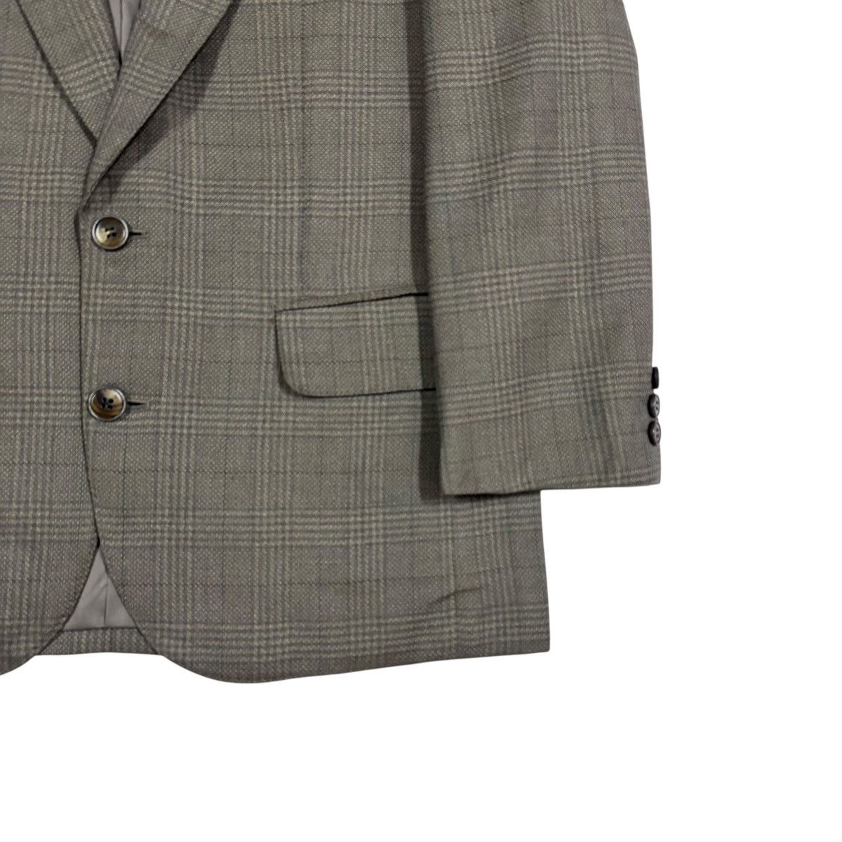 Pierre Balmain Pirre Balmain Lessona Casheme Special Custom Tartan Blazer Size 38R - 10 Thumbnail