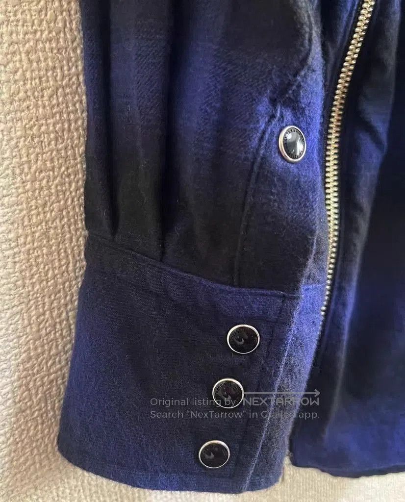 Takahiromiyashita The Soloist. Blue Plaid Long Sleeve Button-Up Shirt. Size US S / EU 44-46 / 1 - 4 Thumbnail
