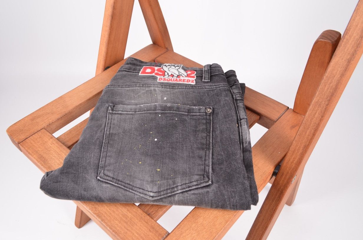 Dsquared2 Dsquared2 Biker Painted Skater Distressed Skinny Jeans Size US 34 / EU 50 - 1 Thumbnail